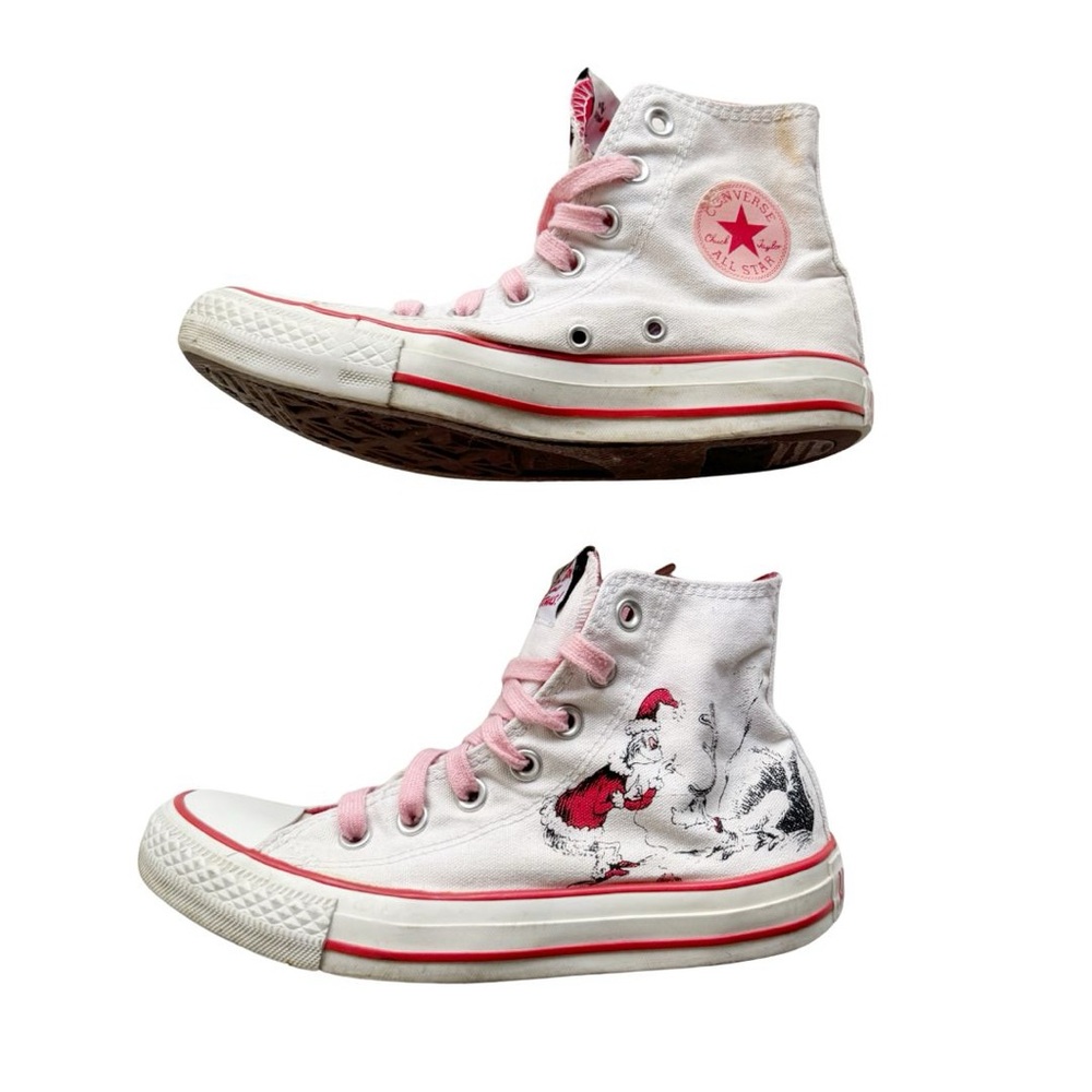 Converse X Dr. Seuss How The Grinch Stole Christmas Sneakers - Picture 3 of 14